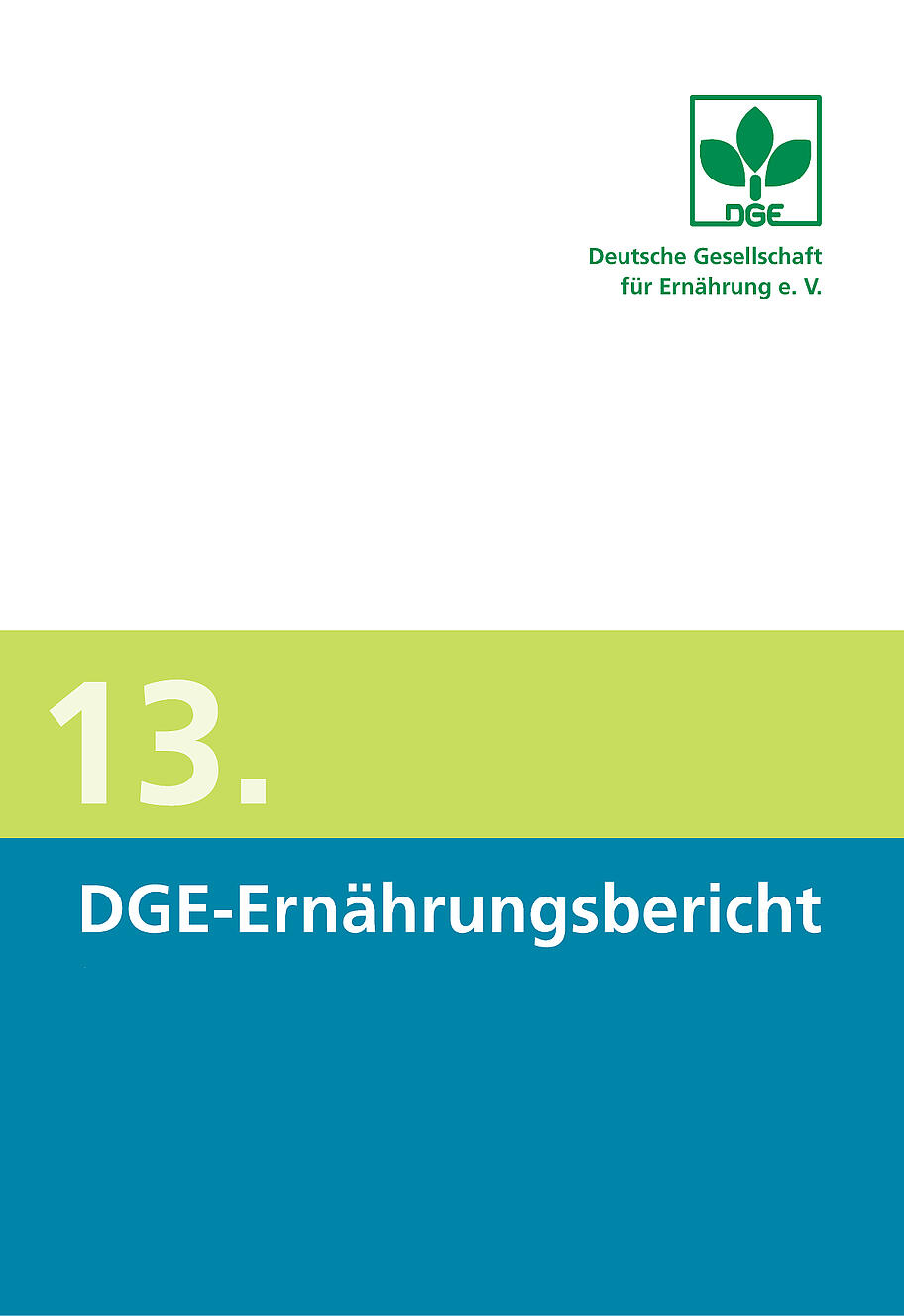 13. DGE-Ernährungsbericht | DGE